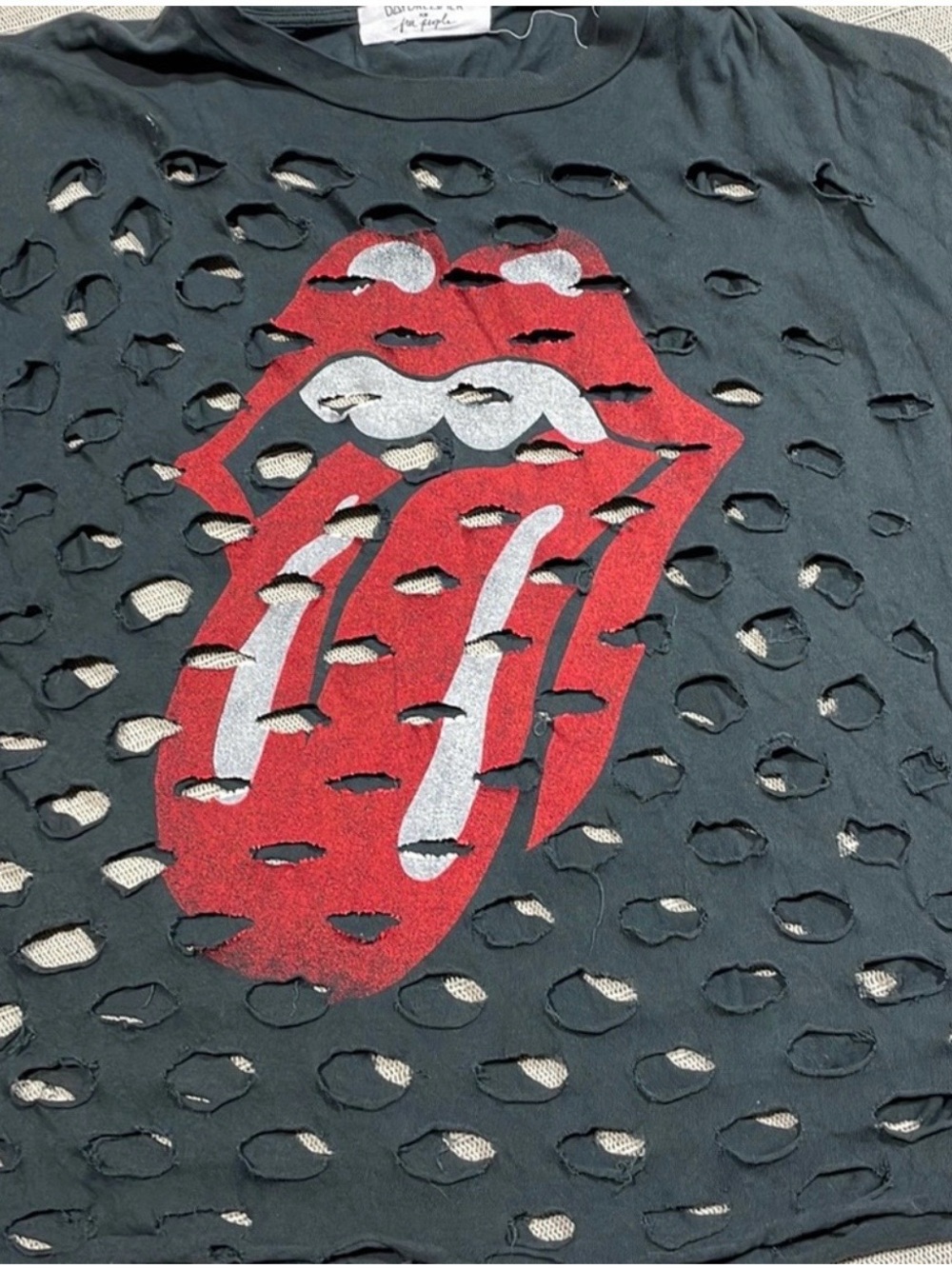 Free people x daydreamer Rolling Stones head banger tee